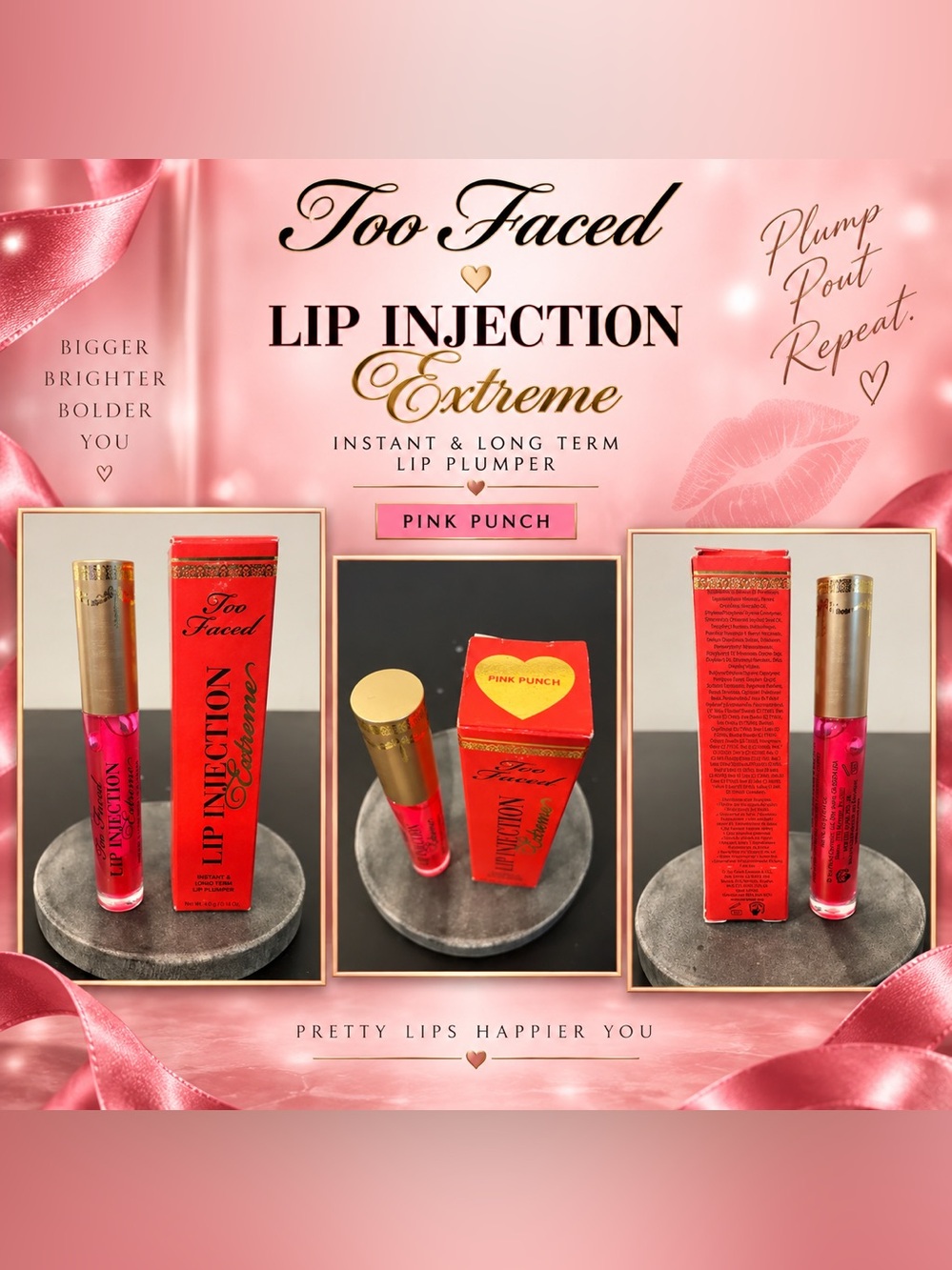 Too Faced Lip Injection Extreme Lip Plumper — Pink Punch